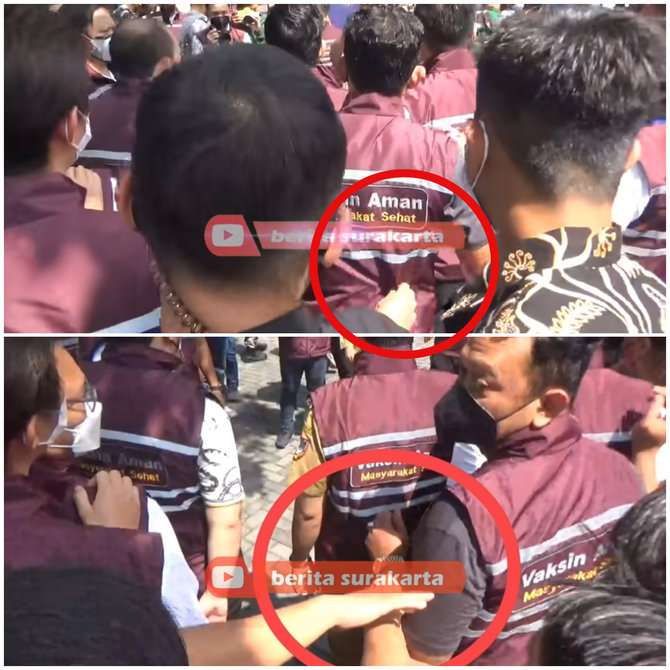Warga minta foto bersama