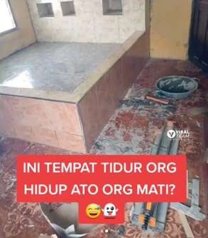 Buat Tempat Tidur dari Keramik