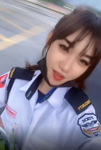 Viral gadis cantik ini ternyata seorang satpam.