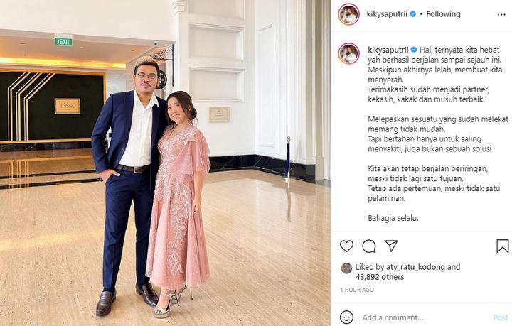 Kiky Saputri dan Agus putus