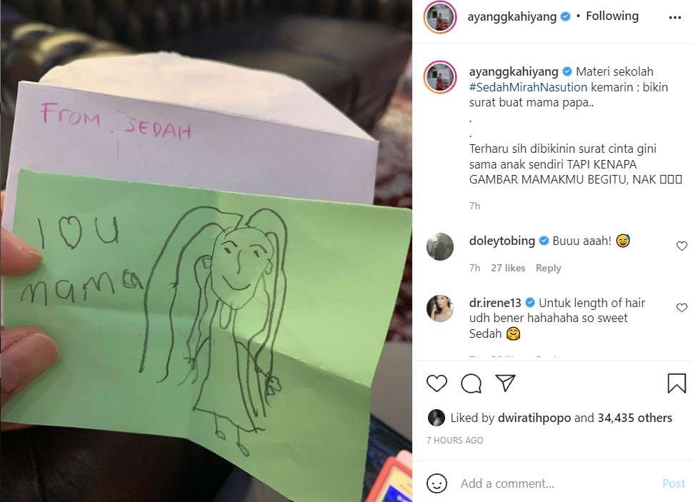 Surat Cinta dari Sedah Mirah buat Kahiyang