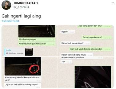 Mengabari Pacarnya Kalau Sudah Sampai Rumah