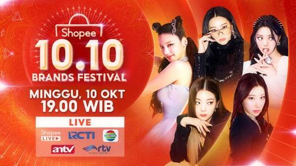 ITZY hingga King Nassar Siap Mengguncang Shopee 10.10 Brands Festival TV Show