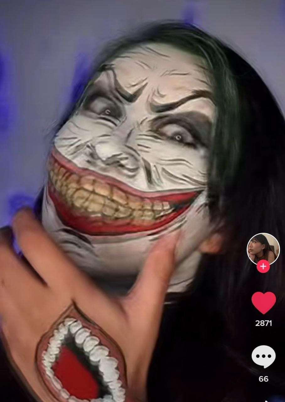 Hasil Makeup Bertema Horror