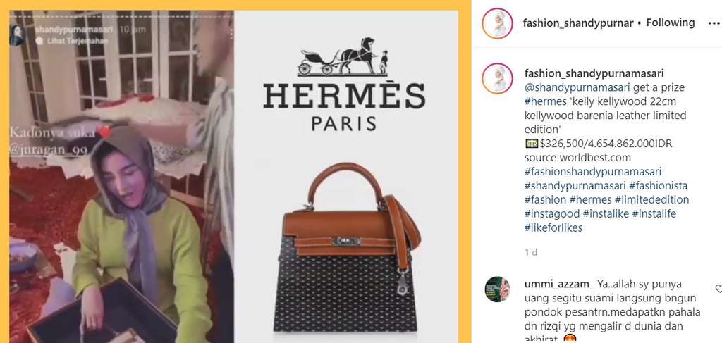 Hermes Shandy Rp4,6 M