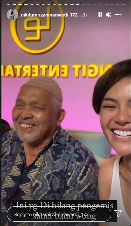 Nikita Mirzani dan bapak Suhud