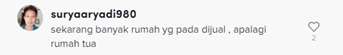 Salah Satu Komentar Warganet