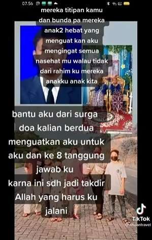 Istri hidupi 8 anak tiri
