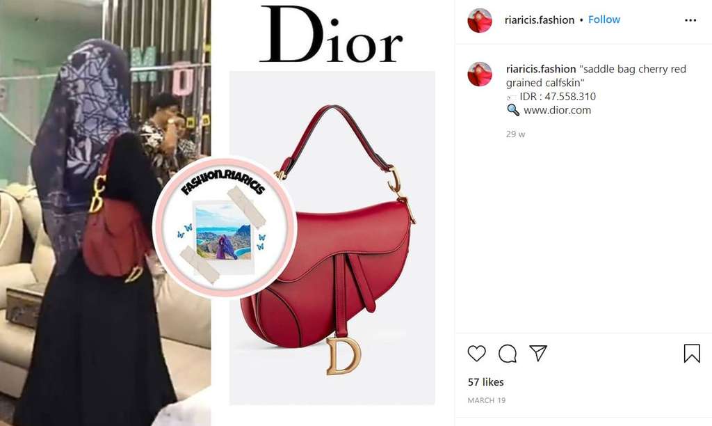 Tas Dior Ria Ricis