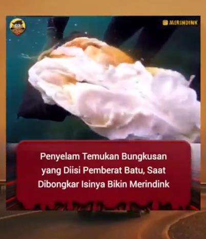 Penyelam temukan bungkusan hitam yang misterius.