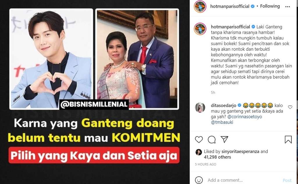 Unggahan Hotman Paris Hutapea Unggahan Hotman Paris Hutapea