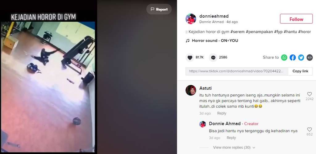 Kaki pria ini ditarik hantu.