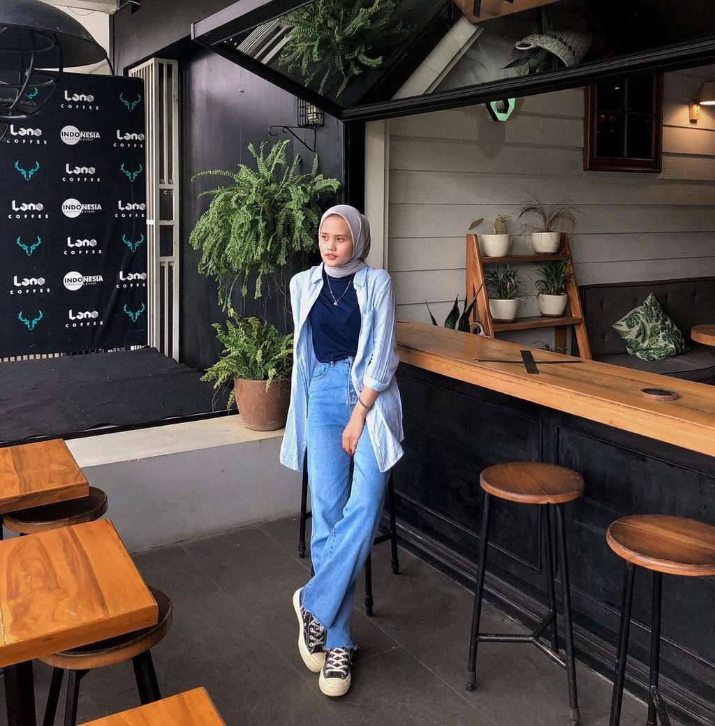 Fashion hijab kemeja