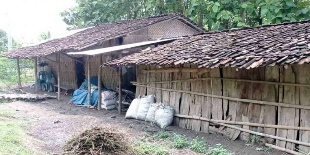 Rumah yang ditempati Sri Hartuti