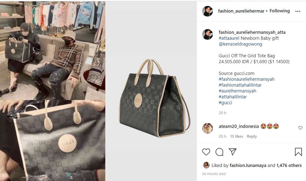 Tas bayi Gucci