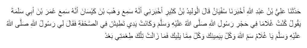 Hadis membaca Basmallah