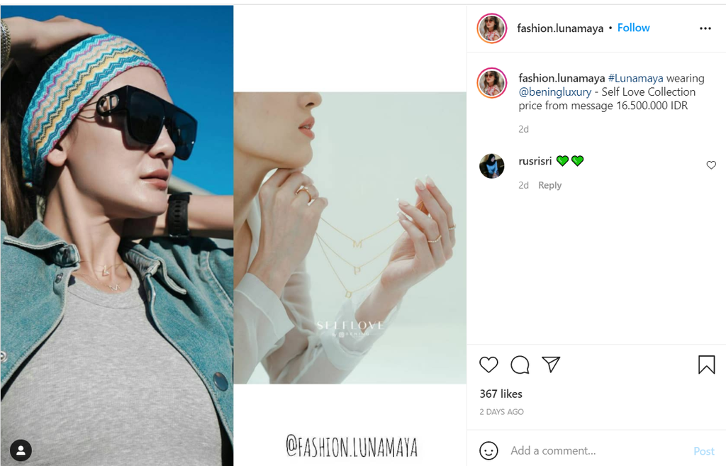 Instagram @fashion.lunamaya