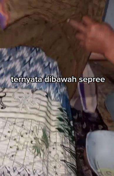 Mau tidur ada sesuatu mengganjal, pas dicek...