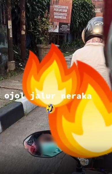 Viral bentuk helm driver ojol bikin ngakak.