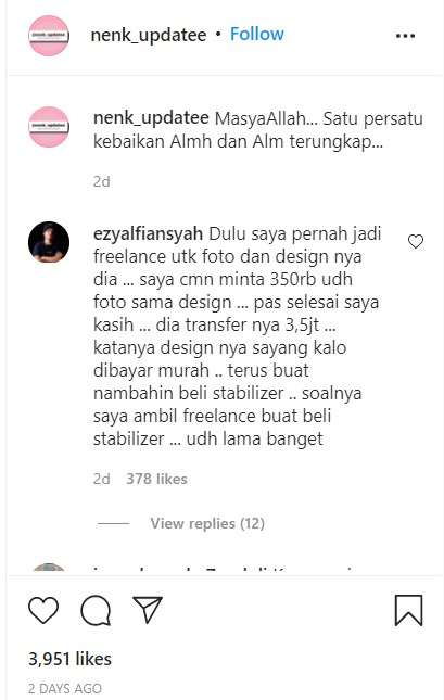 Kebaikan Vanessa Angel semasa hidup