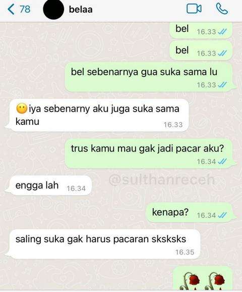 11 chat lucu ungkapan cinta ke gebetan yang endingnya bikin elus dada.