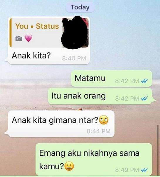 11 chat lucu ungkapan cinta ke gebetan yang endingnya bikin elus dada.