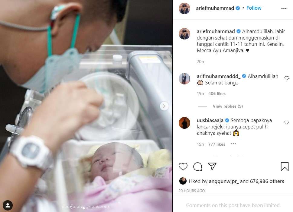 Putri kedua Arief Muhammad dan Tika Putri kedua Arief Muhammad dan Tika