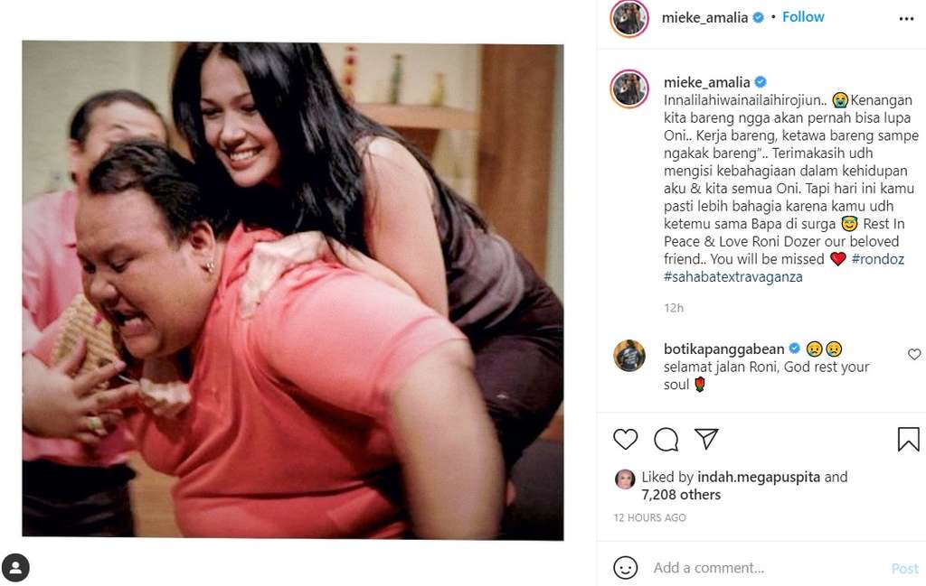Unggahan Mieke Amalia