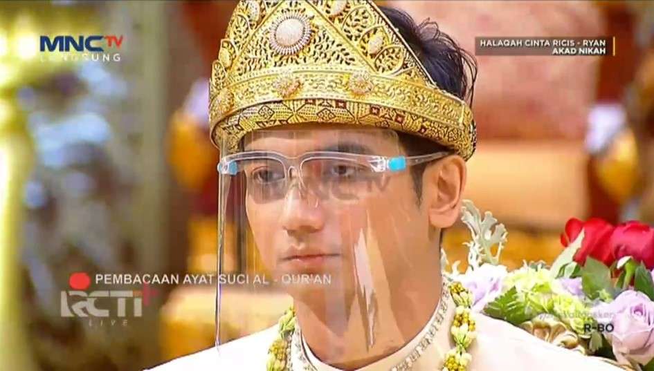 Wajah tegang Teuku Ryan sebelum ijab