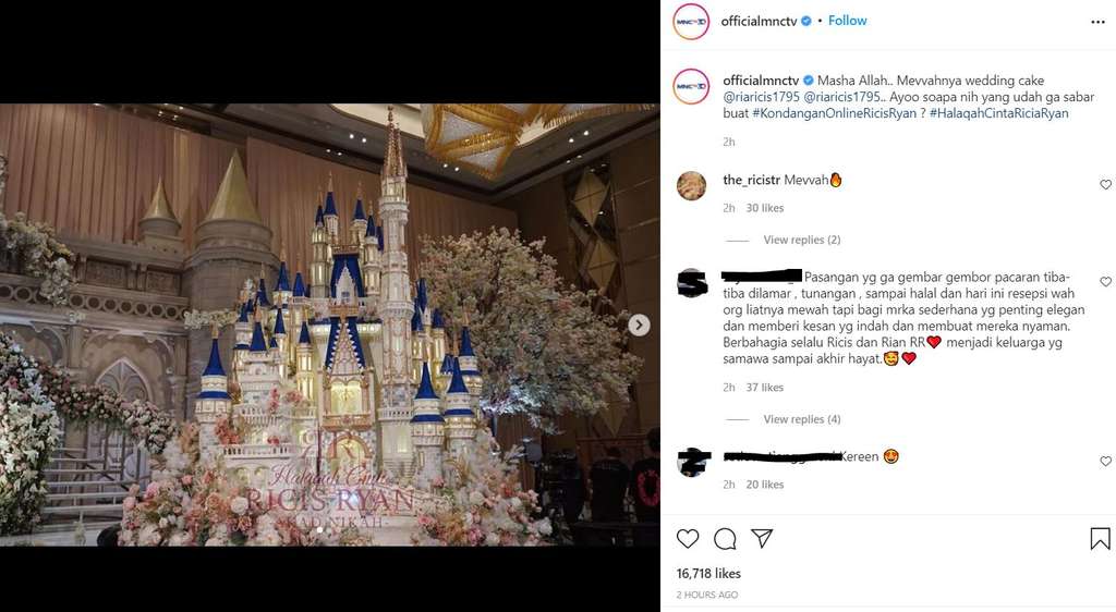 Kue pengantin Ria Ricis