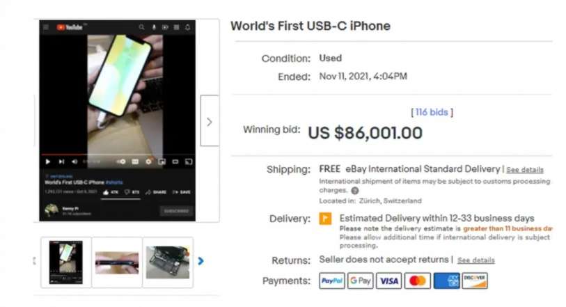 iPhone X with USB-C
