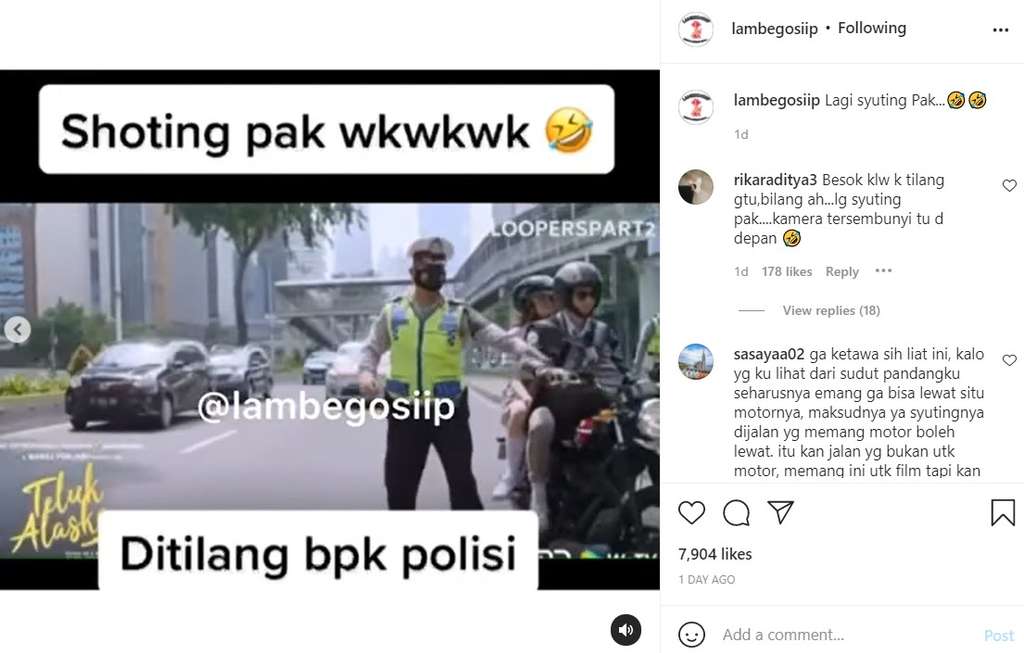 Syifa dan Devano Dihentikan polisi