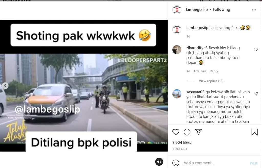 Devano dihentikan polisi