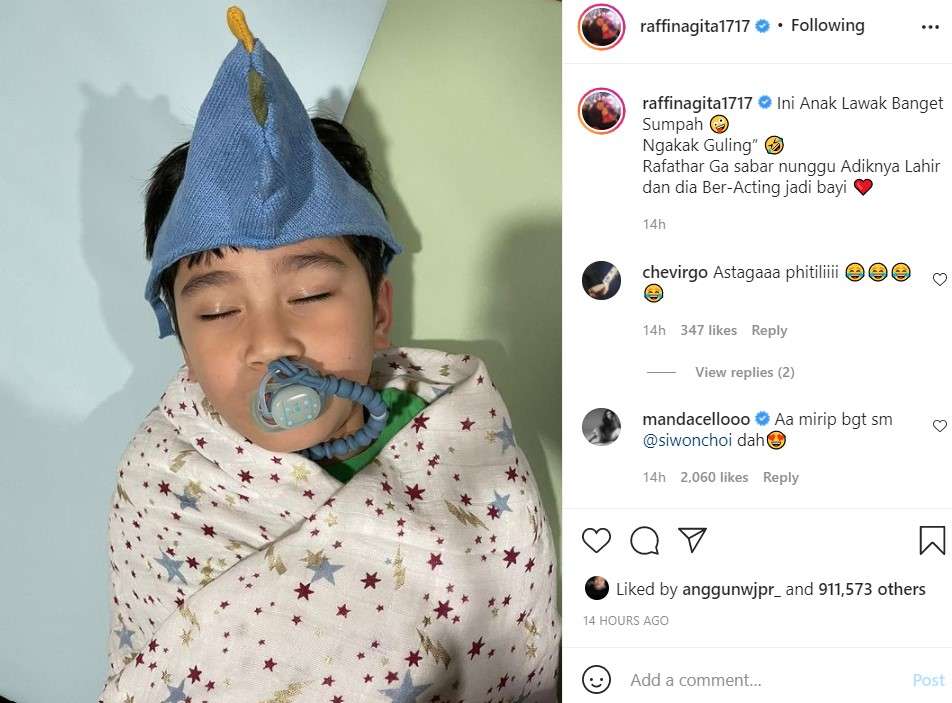 Tingkah Rafathar putra Raffi Ahmad