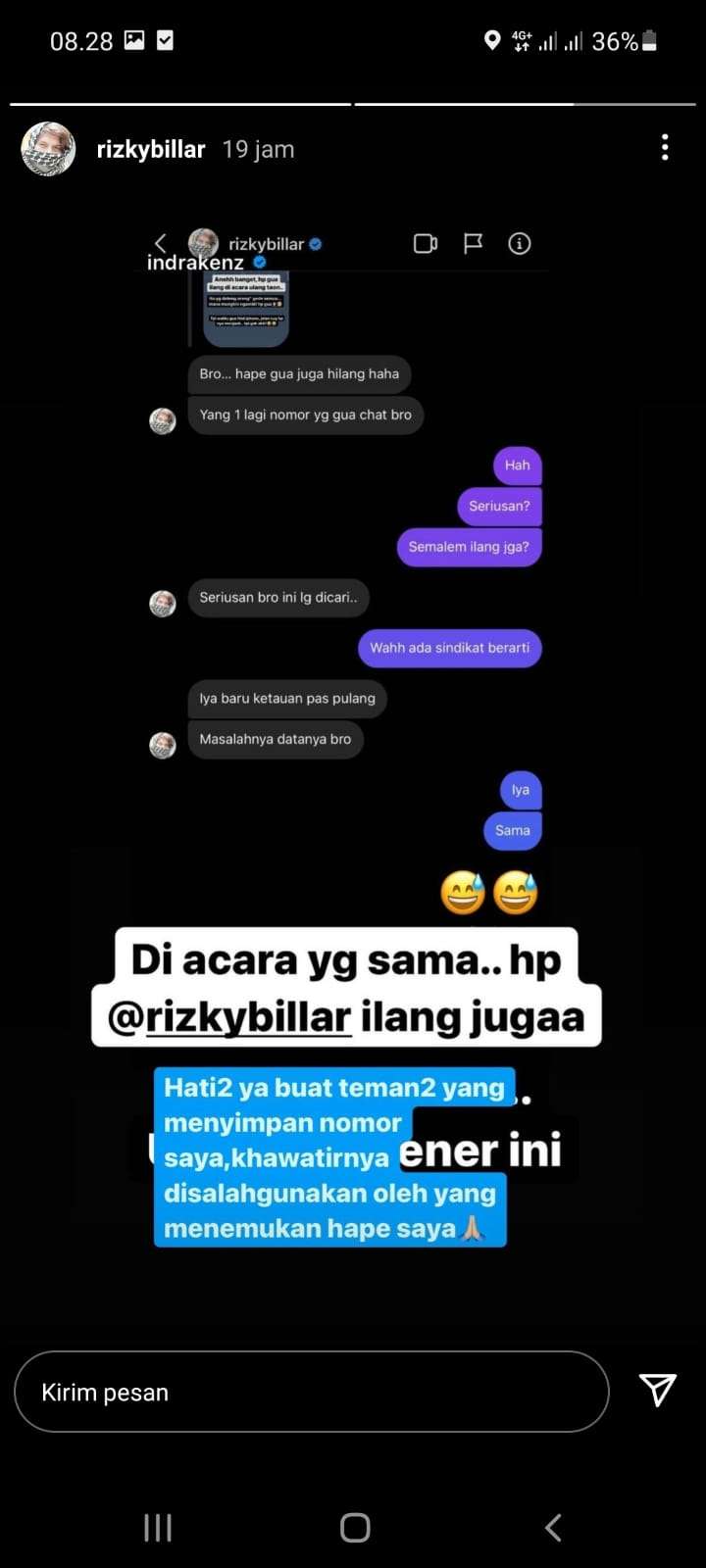 Unggahan Rizky Billar