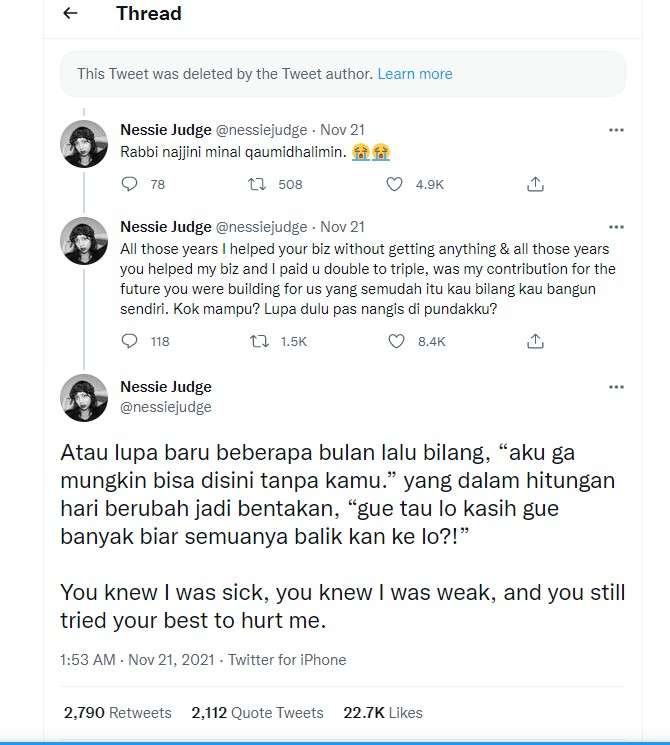 Curhatan Rumor YouTuber Nessie Judge Curhatan Rumor YouTuber Nessie Judge