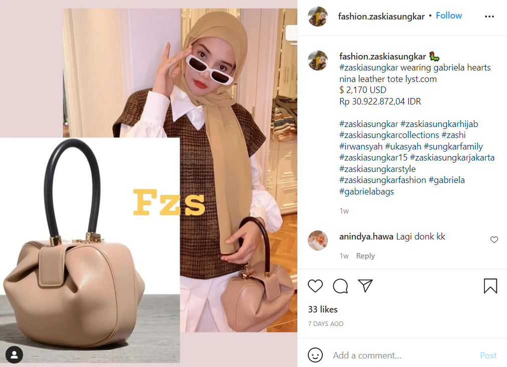 Instagram @fashion.zaskiasungkar