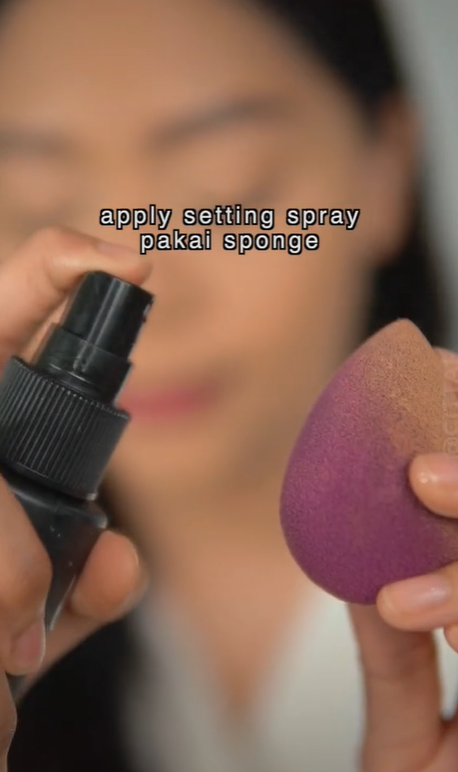 Mengaplikasikan Setting Spray