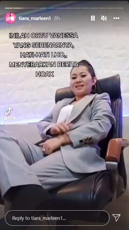 Sindiran Tiara Marlen ke Nikita Mirzani