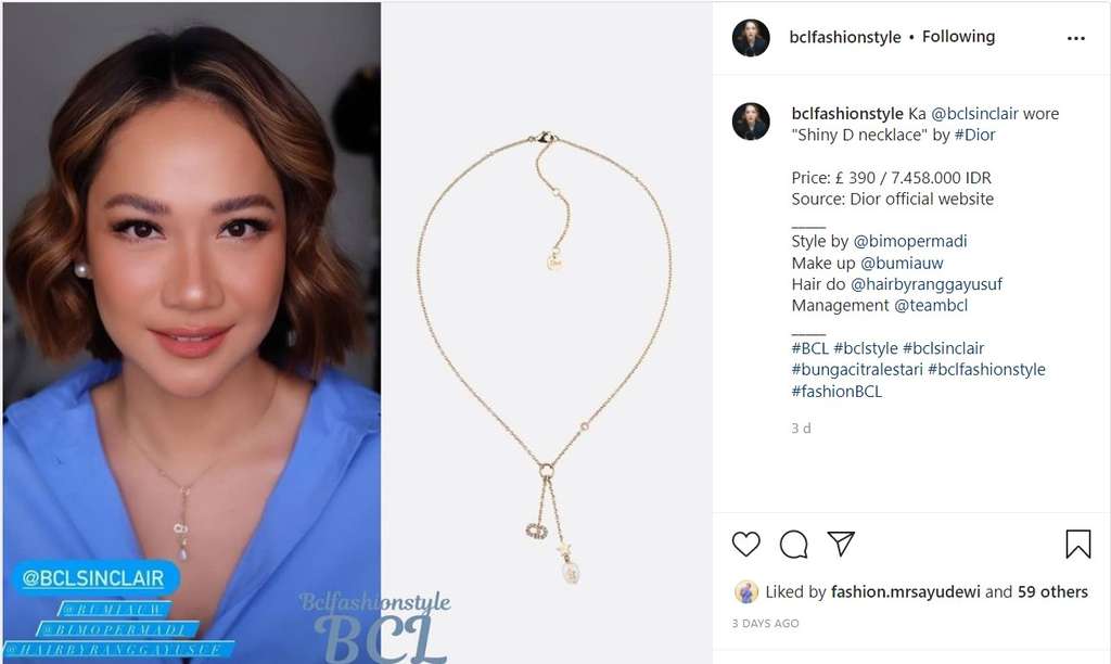 Kalung Dior BCL