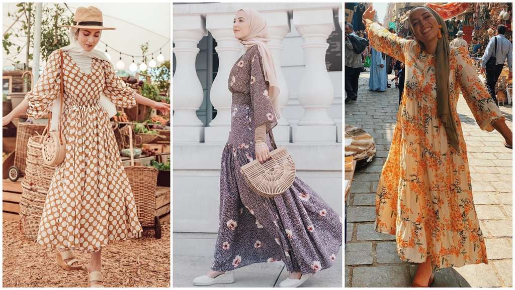 Maxi dress hijab