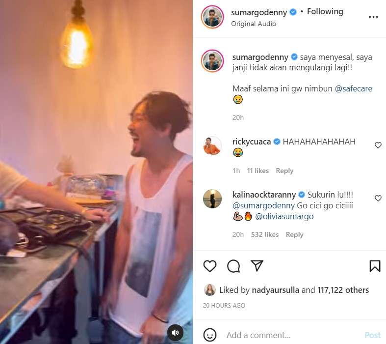 Denny Sumargo prank istrinya