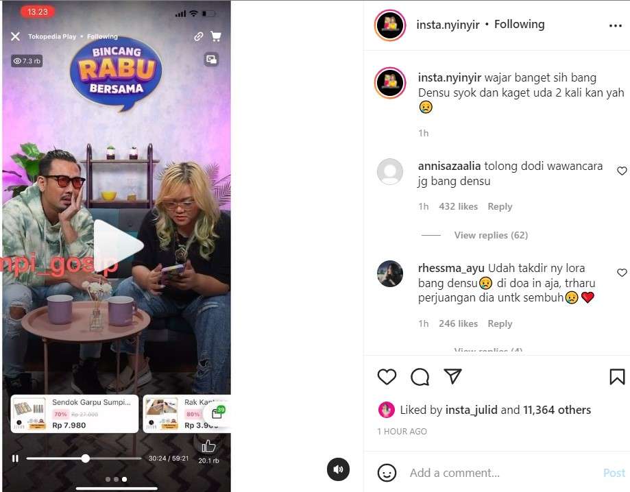 Reaksi Denny Suamrgo dengar Laura meninggal