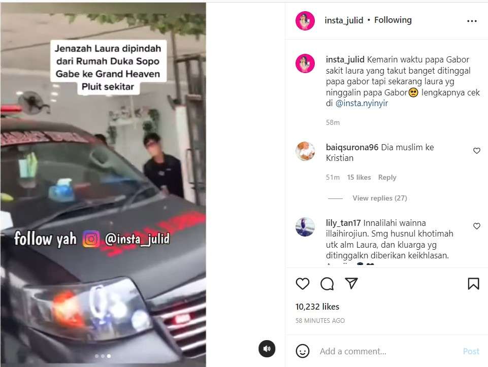 Rumah Duka Laura dipindahkan ke Pluit