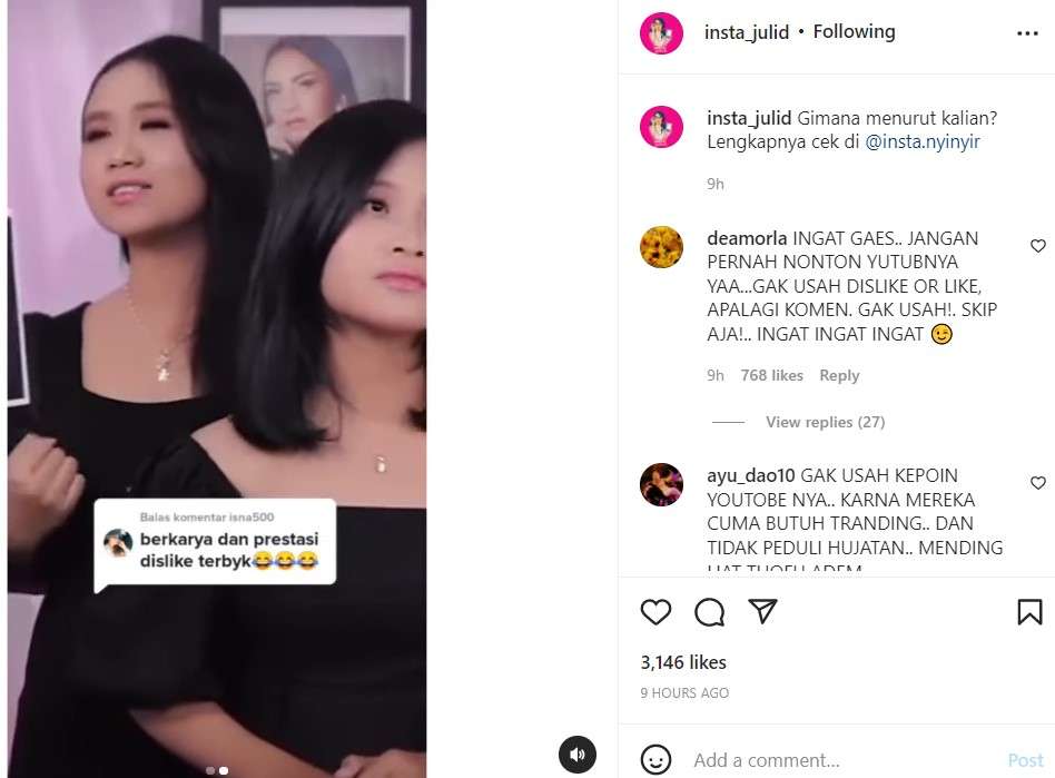 Cover Mayang dan Chika adik Vanessa Angel