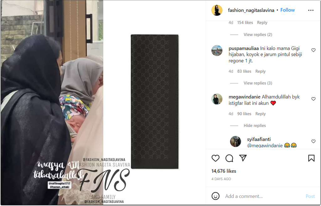 Instagram  @fashion_nagita