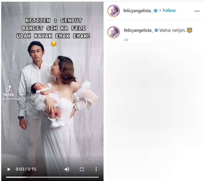 Unggahan Felicy Angelista