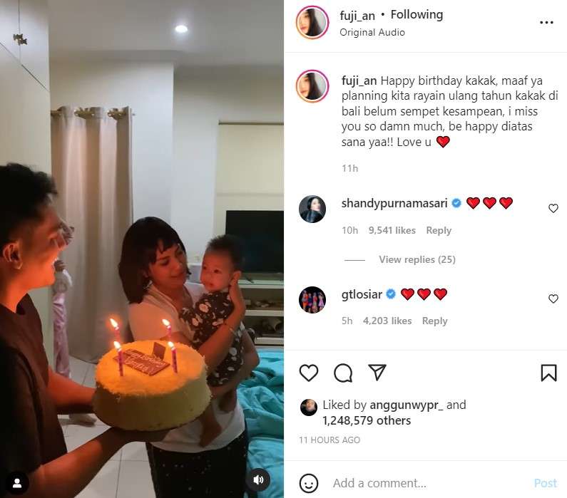 Video unggahan Fuji