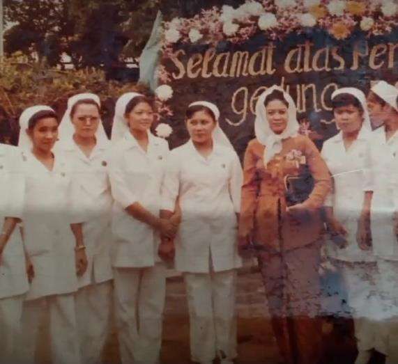 Foto acara peresmian gedung klinik bersalin milik Kartini.