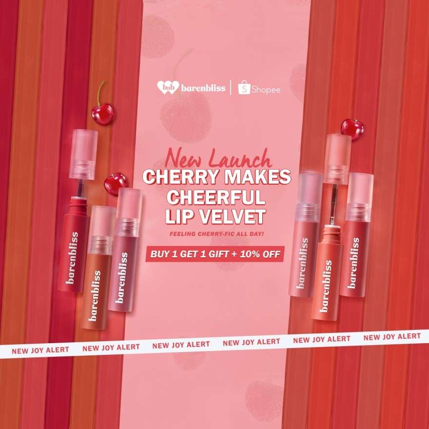 Cherry Makes Cheerful Lip Velvet, Pancarkan Kecantikan ala Korea di Akhir Tahun Cherry Makes Cheerful Lip Velvet, Pancarkan Kecantikan ala Korea di Akhir Tahun